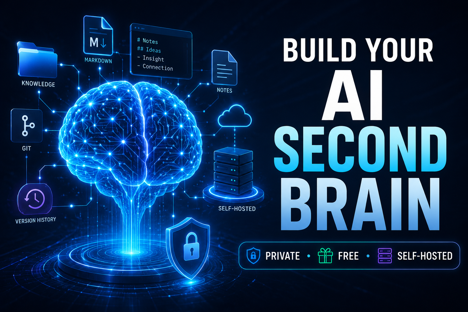 You are currently viewing How to Build an AI Second Brain (Private, Free, and Self-Hosted)