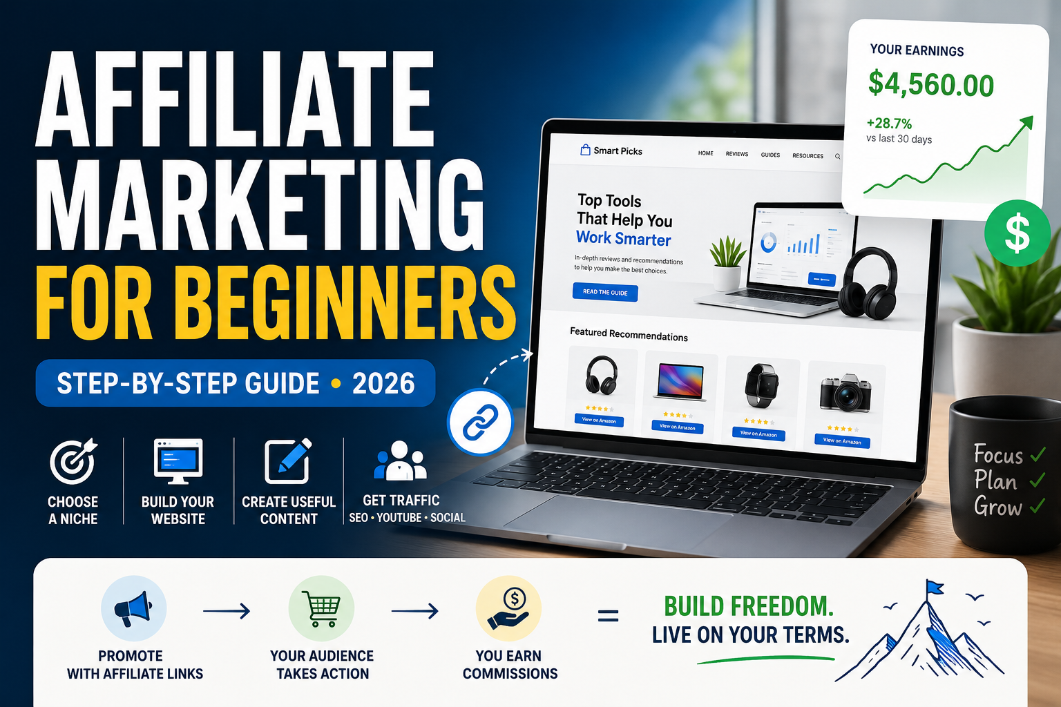 You are currently viewing Affiliate Marketing for Beginners: Step-by-Step Guide (2026)