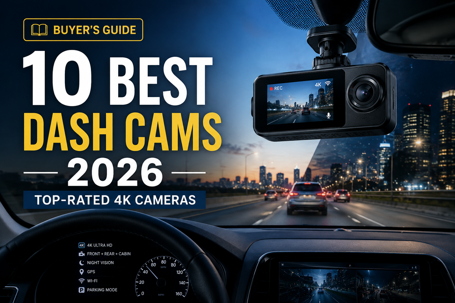 Read more about the article 10 Best Dash Cams in 2026: Top-Rated 4K Dash Cameras for Cars