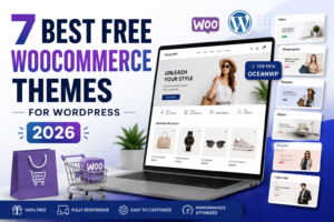 Read more about the article 7 Best Free WooCommerce Themes for WordPress (2026)