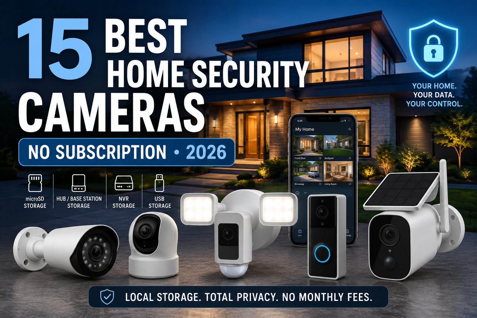 Read more about the article 15 Best Home Security Cameras Without a Subscription in 2026