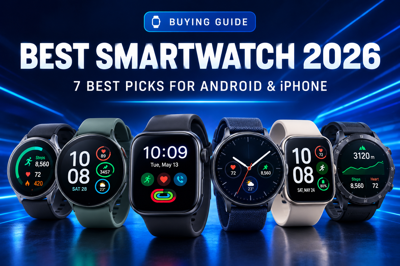 Read more about the article Best Smartwatch 2026: 7 Best Smartwatches for Android & iPhone