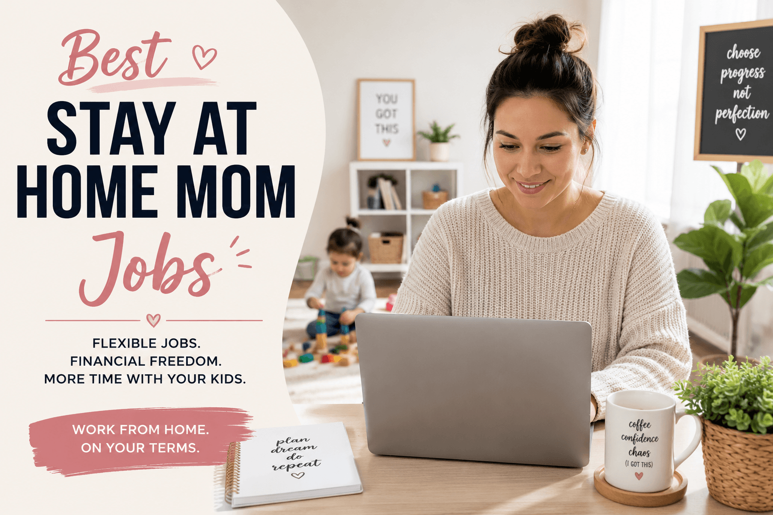 Read more about the article 31 Best Stay-at-Home Mom Jobs in 2026 (That Can Actually Make Money)