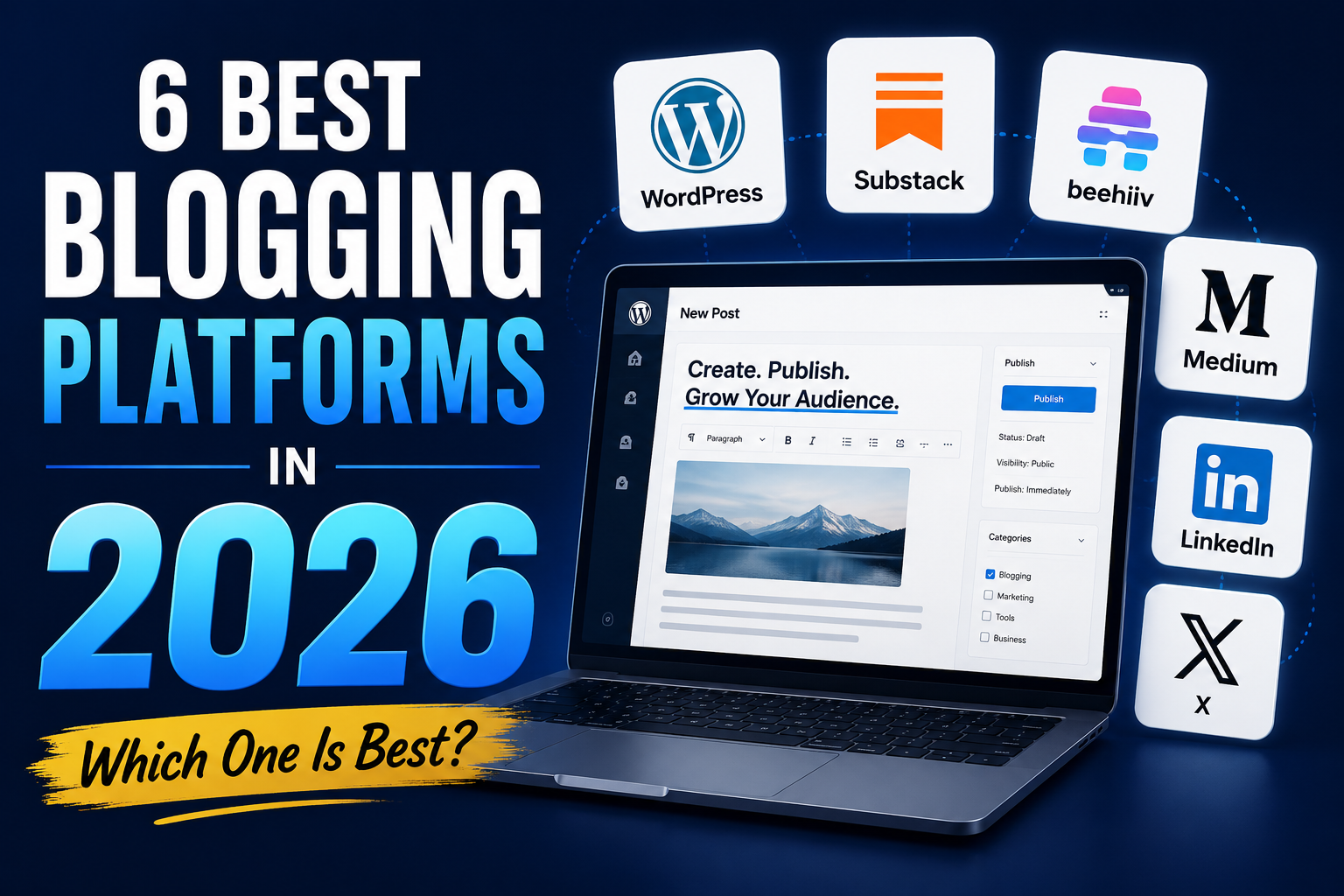 Read more about the article 6 Best Blogging Platforms in 2026: Which One Is Best?