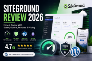 Read more about the article SiteGround Review 2026: Honest Review With Speed, Uptime, Features & Pricing