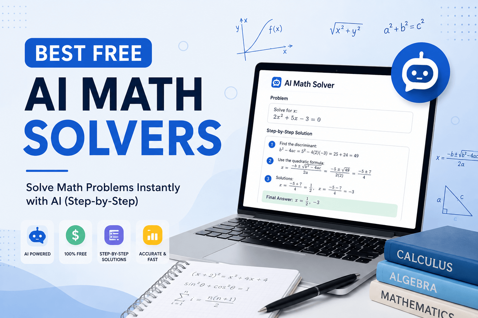 Read more about the article 11 Best Free AI Math Solvers That Show Every Step (2026)