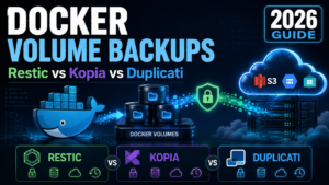 Read more about the article Docker Volume Backups: Restic vs Kopia vs Duplicati (2026)