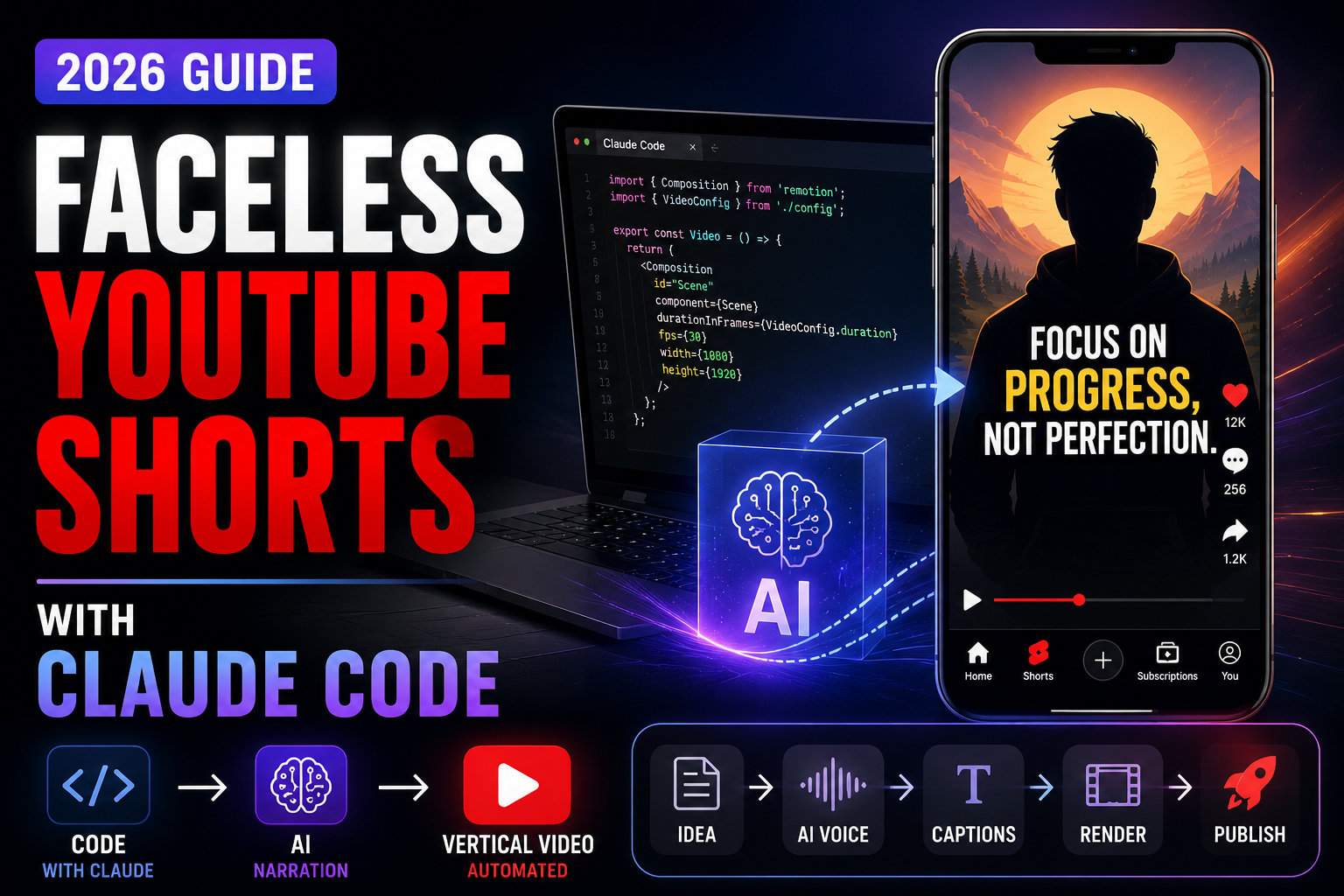 Read more about the article How to Create Faceless YouTube Shorts With Claude Code