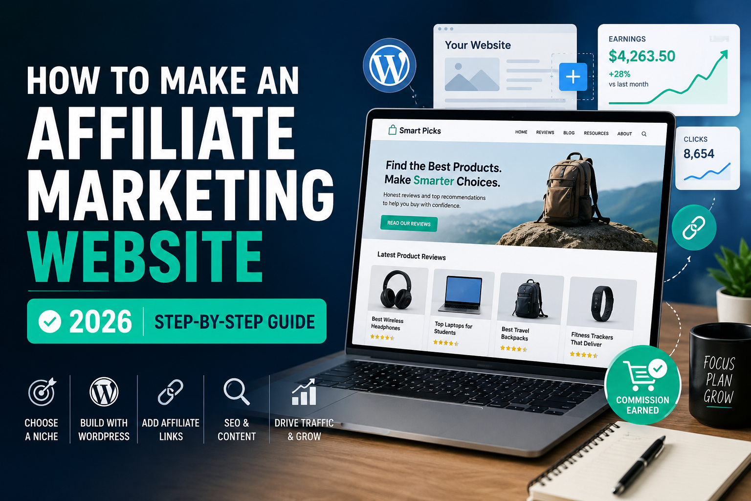 Read more about the article How to Make an Affiliate Marketing Website in 2026 (Step-by-Step)