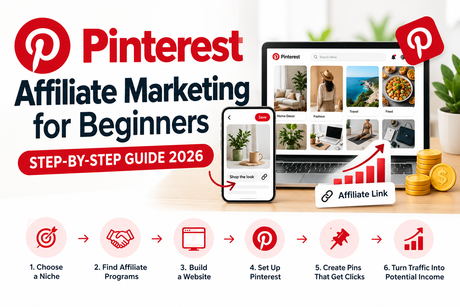 You are currently viewing Pinterest Affiliate Marketing for Beginners: Step-by-Step Guide (2026)