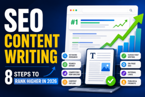 Read more about the article SEO Content Writing: 8 Steps to Rank Higher in 2026