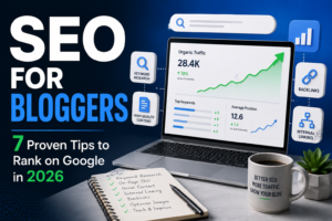 Read more about the article SEO for Bloggers: 7 Proven Tips to Rank on Google’s First Page in 2026