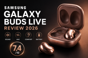 Read more about the article Samsung Galaxy Buds Live Review 2026: Sound, ANC, Comfort & Battery