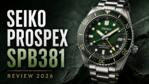 Read more about the article Seiko Prospex SPB381 Review: Green GMT Watch Guide 2026
