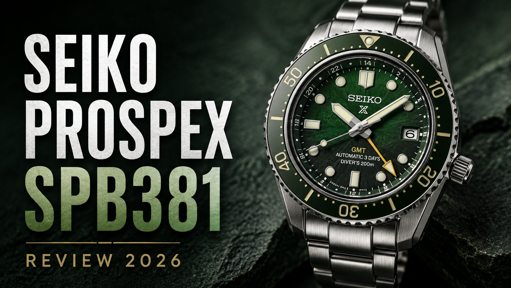 Read more about the article Seiko Prospex SPB381 Review: Green GMT Watch Guide 2026
