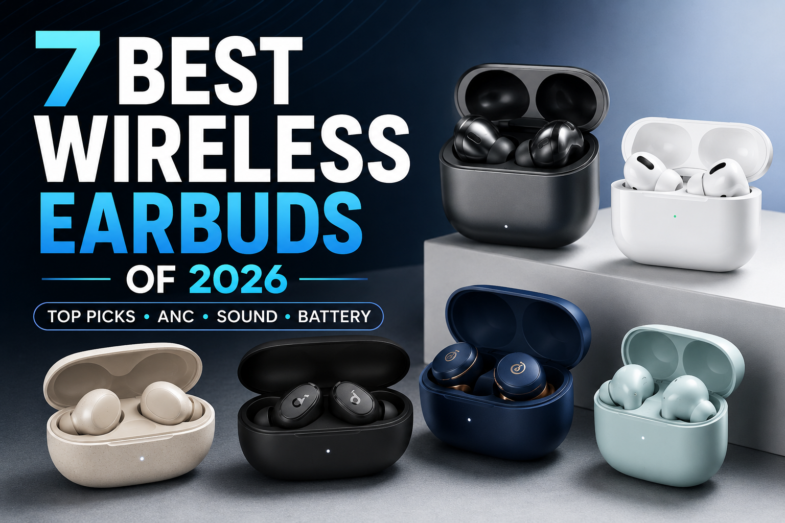 Read more about the article 7 Best Wireless Earbuds of 2026: Top Noise-Cancelling Earbuds Tested & Compared