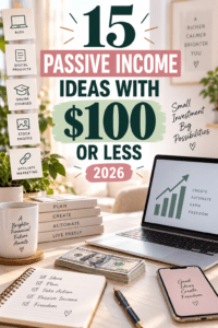 Read more about the article 15 Passive Income Ideas With $100 or Less in 2026