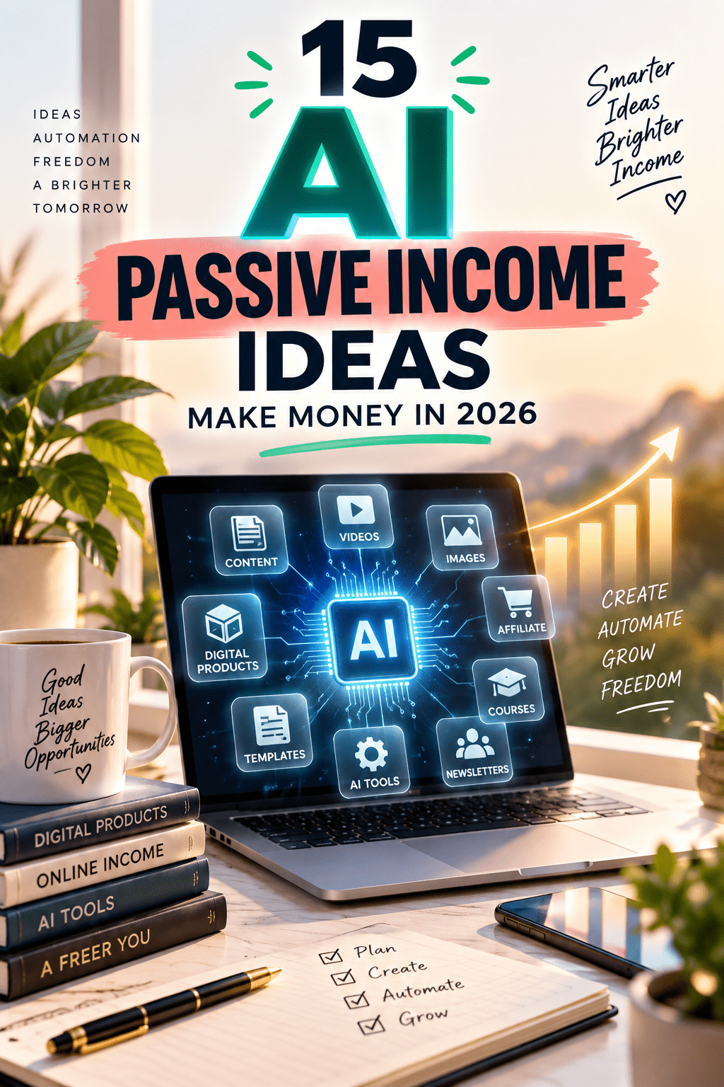 Read more about the article 15 AI Passive Income Ideas to Make Money in 2026