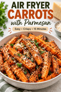 Read more about the article Air Fryer Carrots with Parmesan – Easy Roasted Carrots