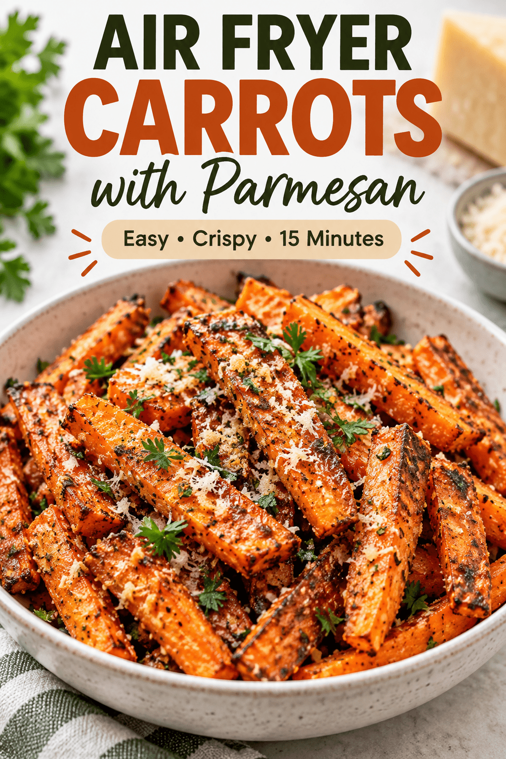 You are currently viewing Air Fryer Carrots with Parmesan – Easy Roasted Carrots