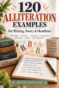 Read more about the article 120 Alliteration Examples for Writing, Poetry & Headlines
