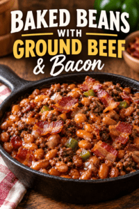 Read more about the article Baked Beans With Ground Beef and Bacon