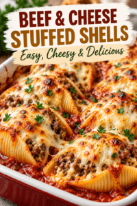 Read more about the article Creamy Beef and Cheese Stuffed Shells Recipe