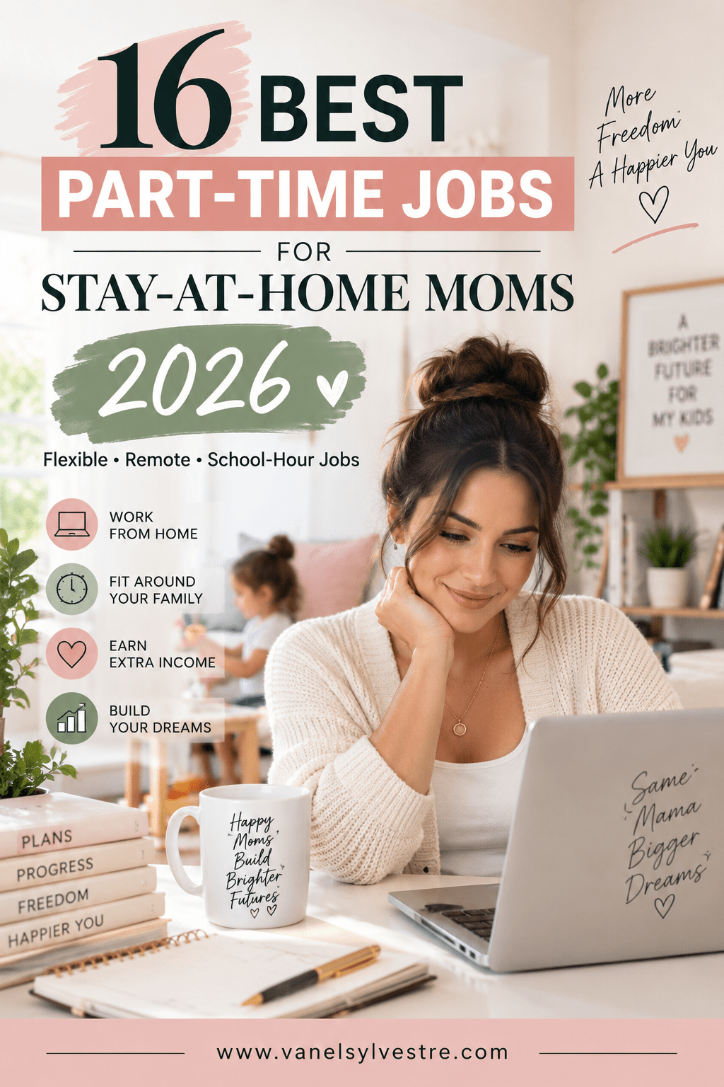 Read more about the article 16 Best Part Time Jobs for Stay at Home Moms in 2026