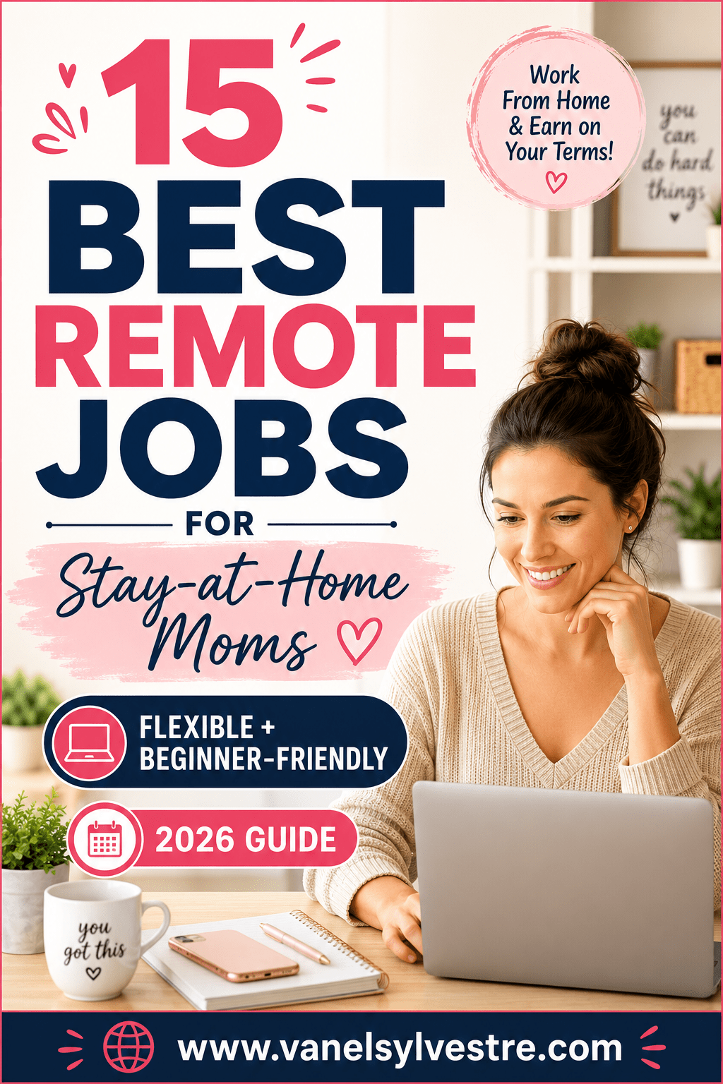 Read more about the article 15 Best Remote Jobs for Stay-at-Home Moms in 2026