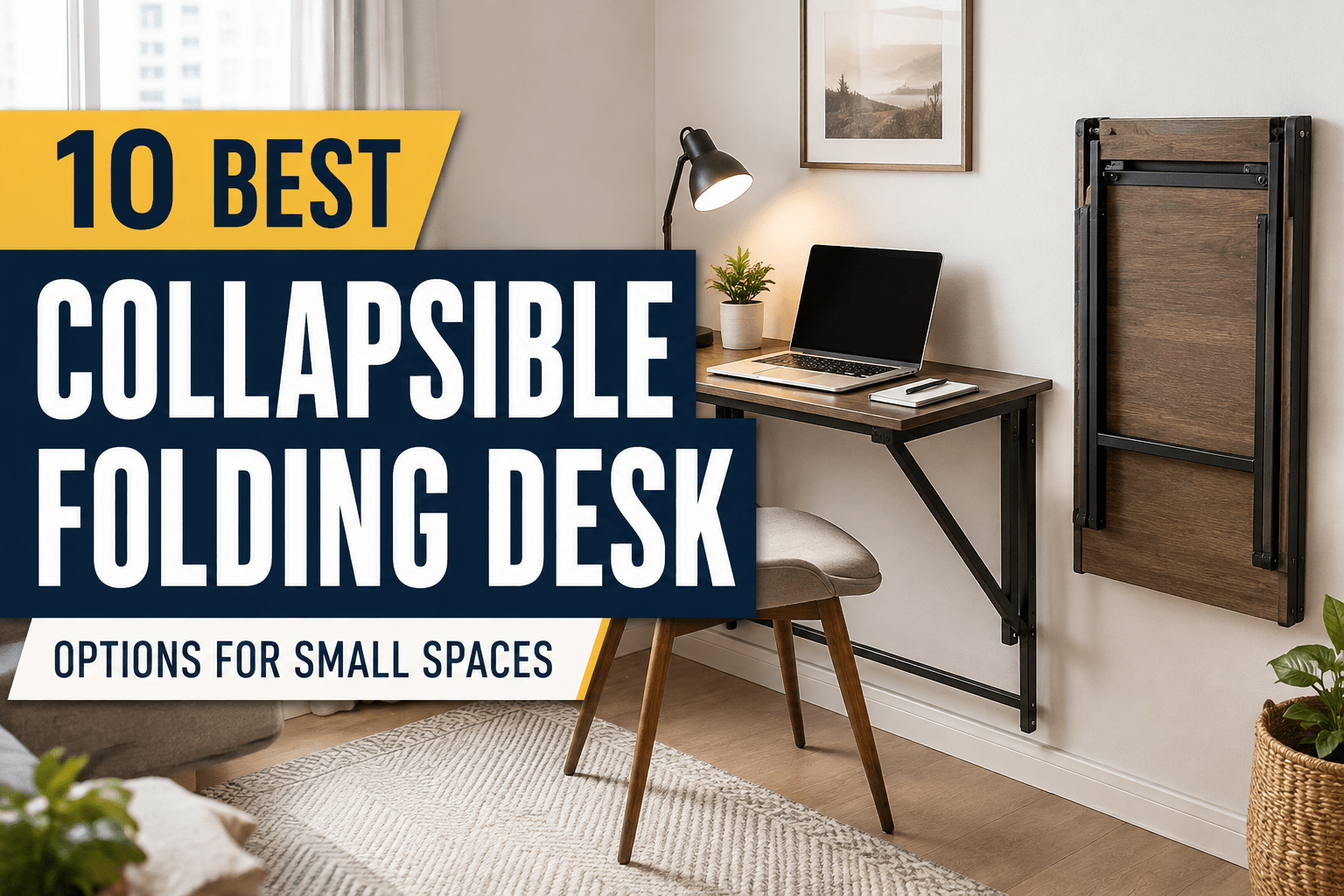 Read more about the article 10 Best Collapsible Folding Desk Options for Small Spaces