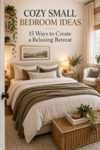 Read more about the article Cozy Small Bedroom Ideas: 15 Ways to Create a Relaxing Retreat