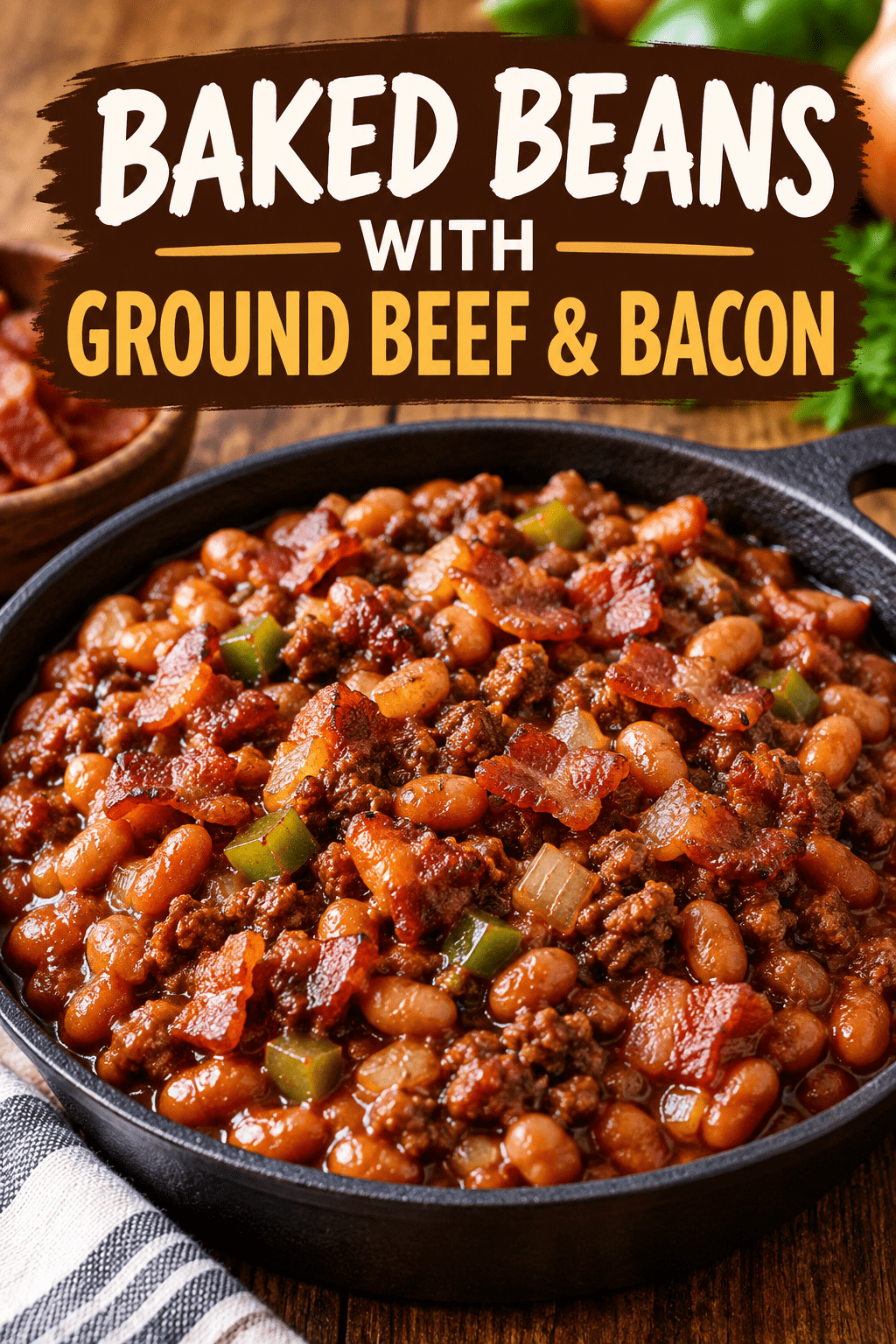 You are currently viewing Crockpot Loaded Baked Beans With Beef & Bacon