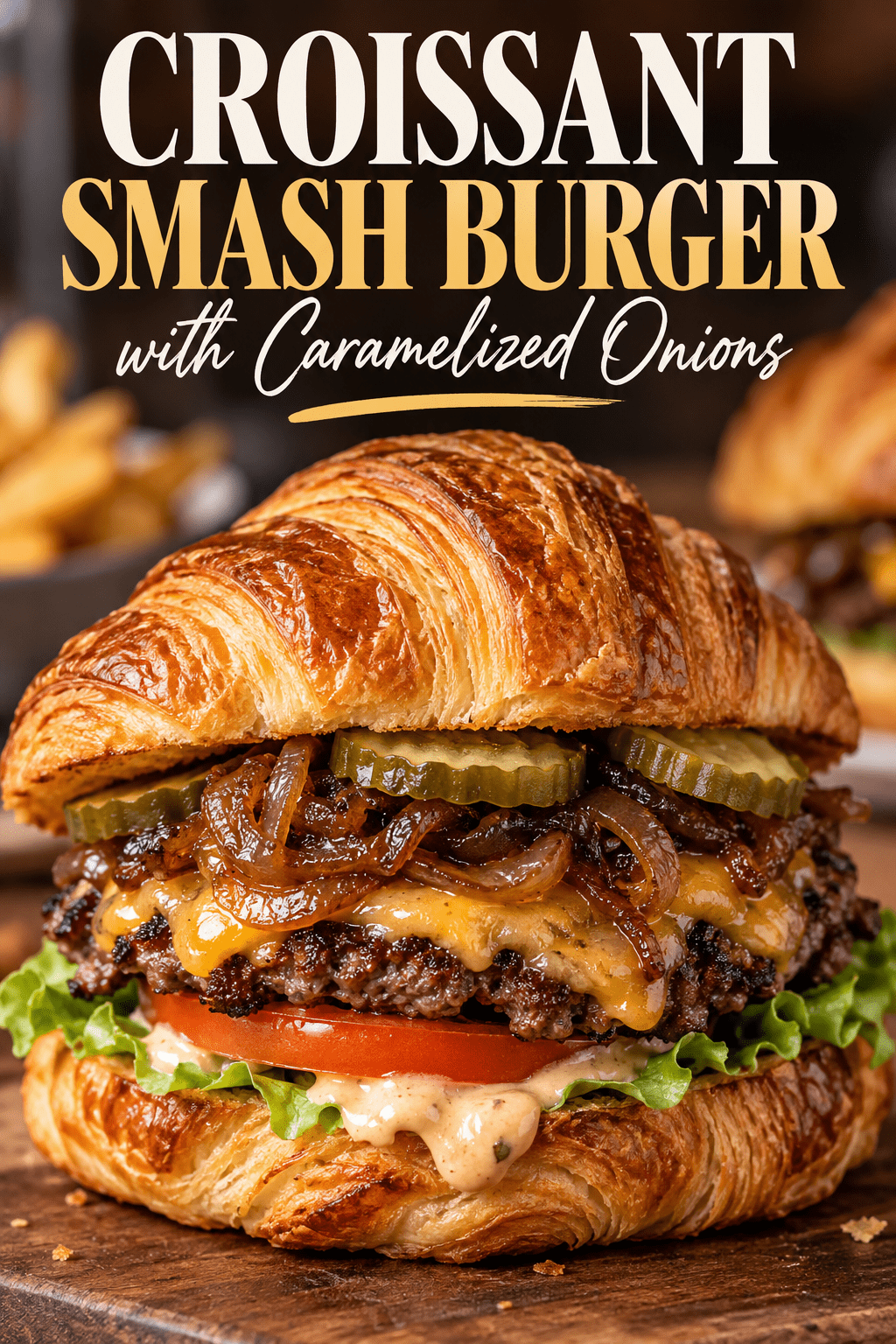 You are currently viewing Croissant Smash Burger Recipe with Caramelized Onions