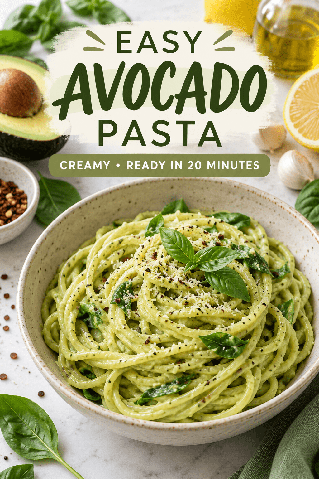 You are currently viewing Easy Avocado Pasta Recipe – Creamy & Ready in 20 Minutes