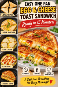 Read more about the article Easy One Pan Egg Toast Sandwich Recipe – Ready in 15 Minutes