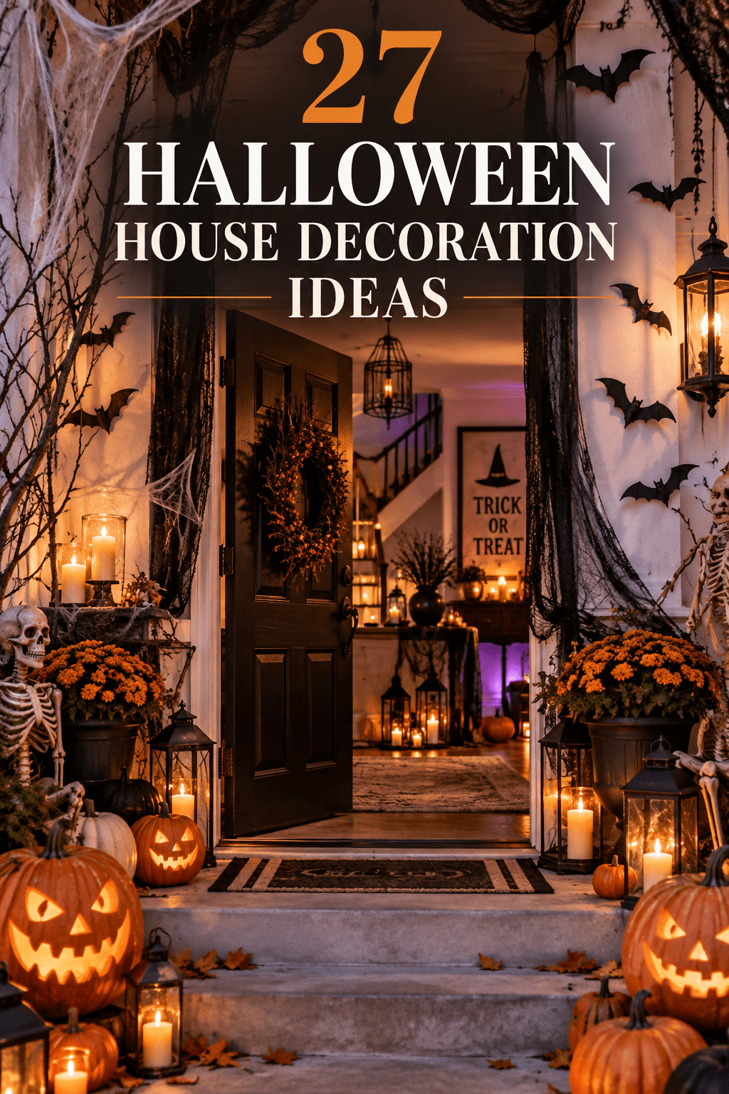 Read more about the article 27 Halloween House Decoration Ideas for a Spooky Home