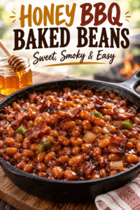 Read more about the article Honey BBQ Baked Beans – Easy Sweet & Smoky Recipe