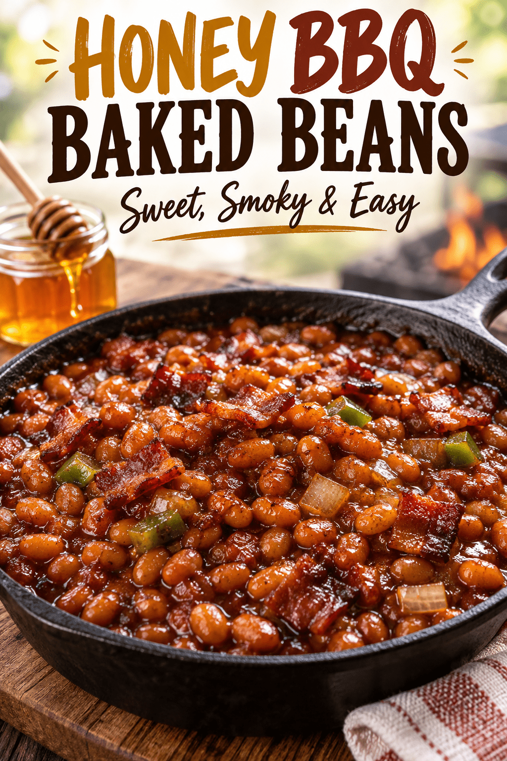 Read more about the article Honey BBQ Baked Beans – Easy Sweet & Smoky Recipe