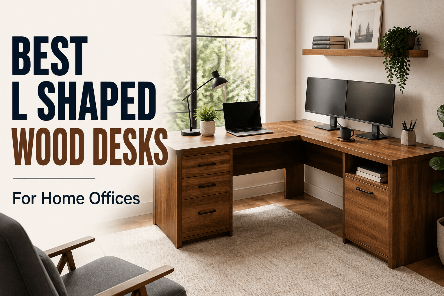 Read more about the article Best L Shaped Wood Desk Options for Home Offices
