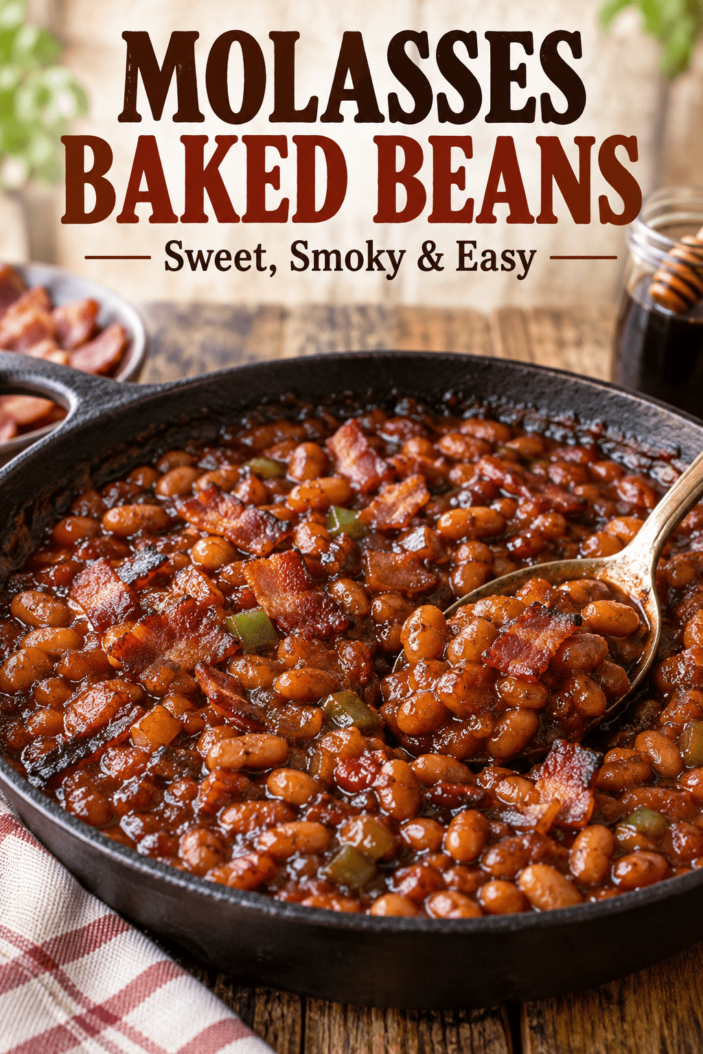 Read more about the article Molasses Baked Beans With Bacon – Rich & Easy Recipe