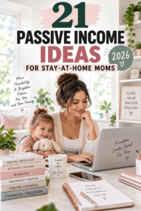 Read more about the article 21 Passive Income Ideas for Stay-at-Home Moms in 2026