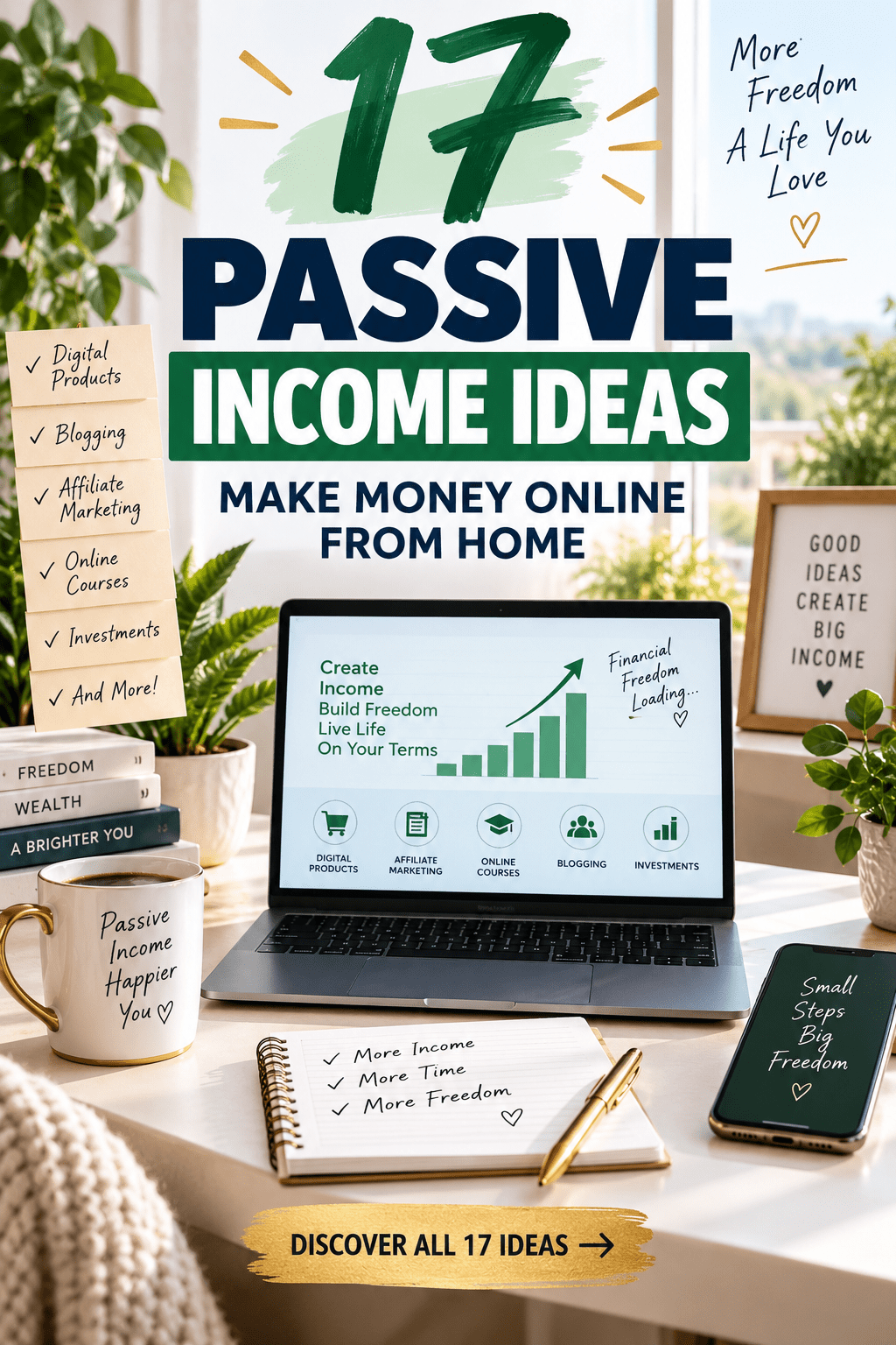 Read more about the article Passive Income Online: 17 Ways to Make Money From Home