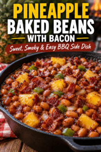 Read more about the article Pineapple Baked Beans With Bacon – Easy BBQ Side Dish