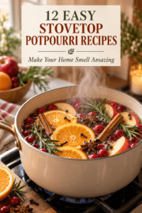 Read more about the article 12 Easy Potpourri Stovetop  Recipes for a Naturally Cozy Home