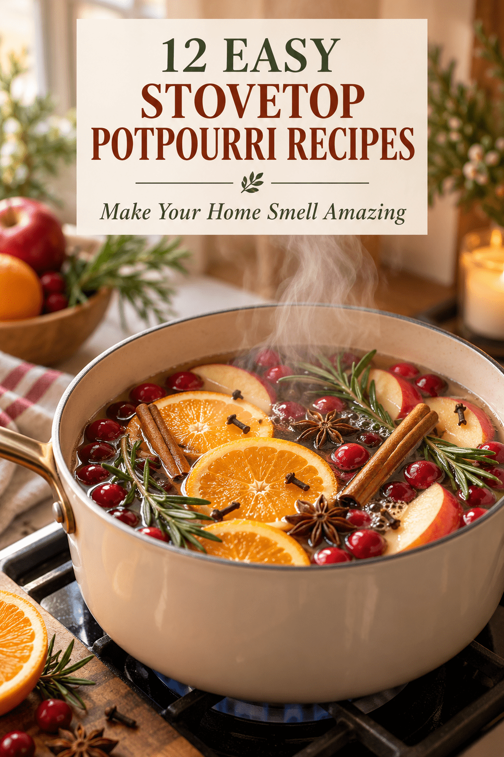 You are currently viewing 12 Easy Potpourri Stovetop  Recipes for a Naturally Cozy Home