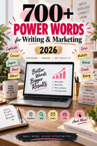 Read more about the article 700+ Power Words for Writing & Marketing (2026)