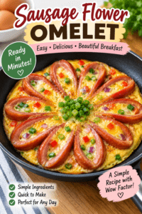 Read more about the article Sausage Flower Omelet Recipe: Easy & Beautiful Breakfast