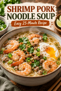 Read more about the article Shrimp Pork Noodle Soup with Egg – Easy 25-Minute Recipe