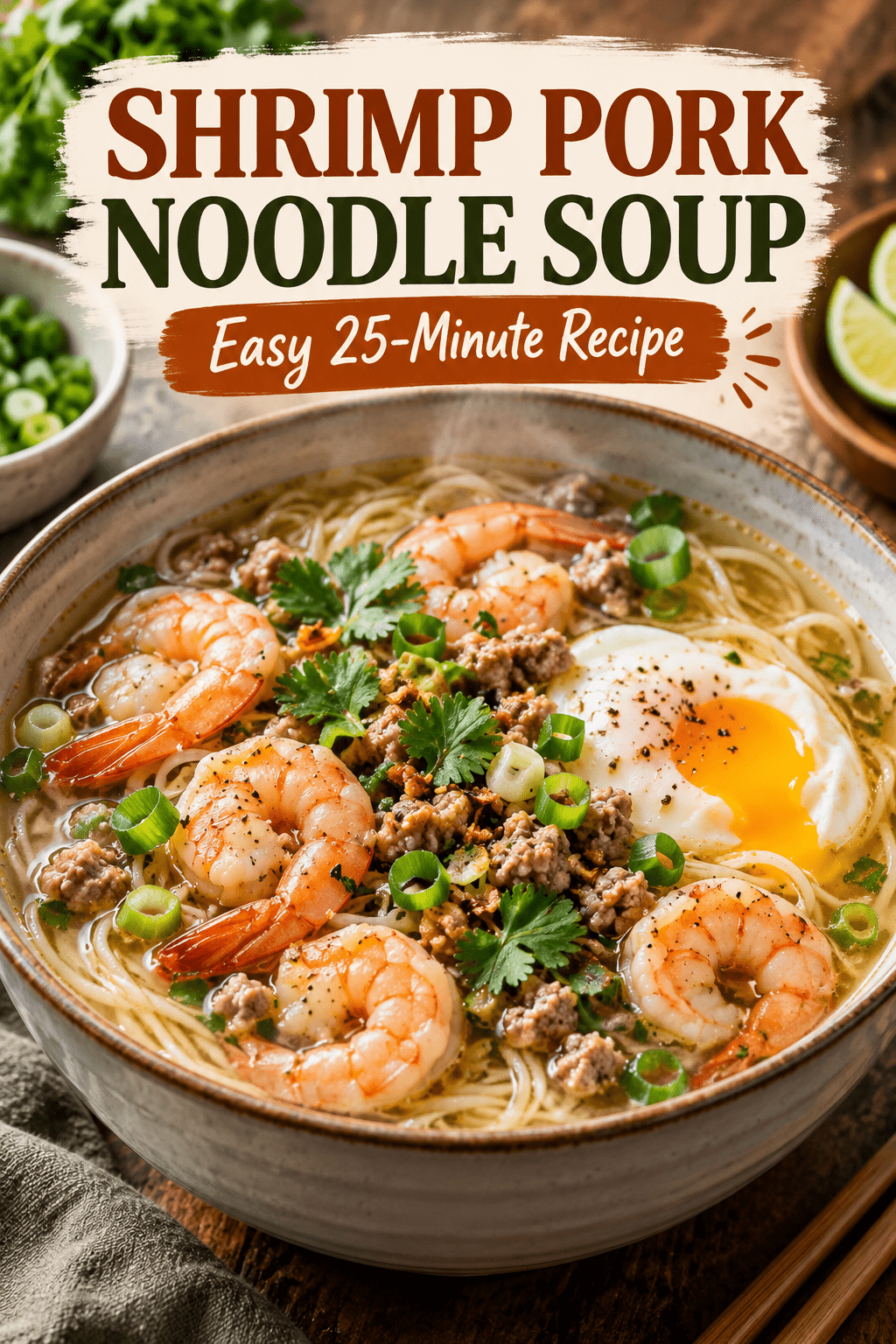 You are currently viewing Shrimp Pork Noodle Soup with Egg – Easy 25-Minute Recipe