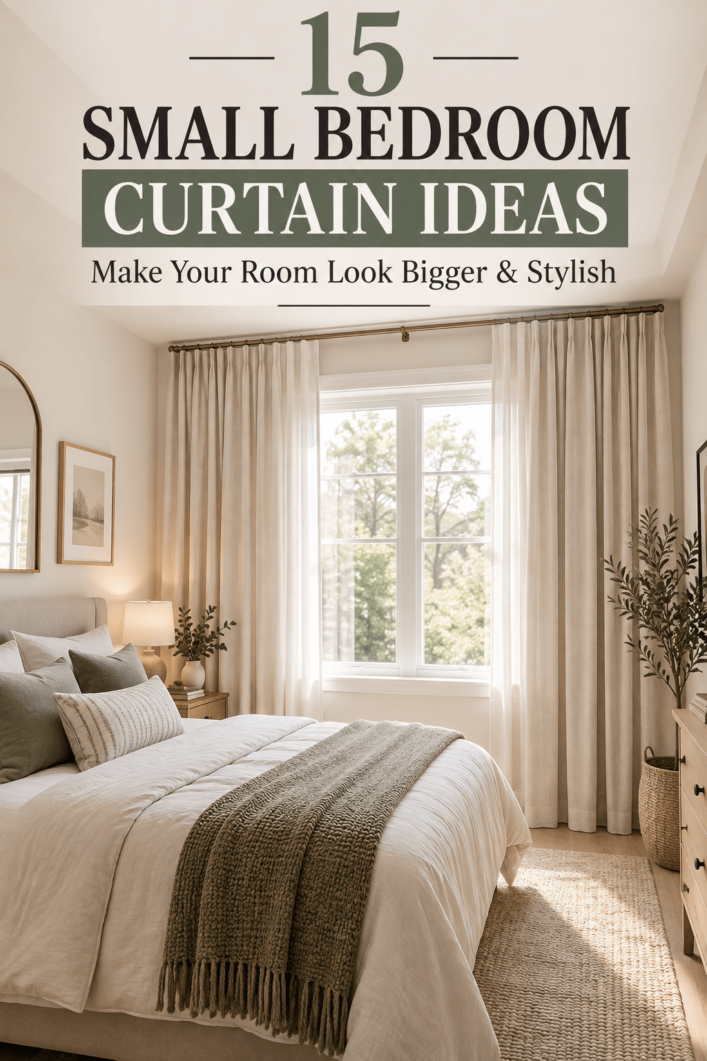 You are currently viewing Small Bedroom Curtain Ideas: 15 Stylish Ways to Transform Your Room